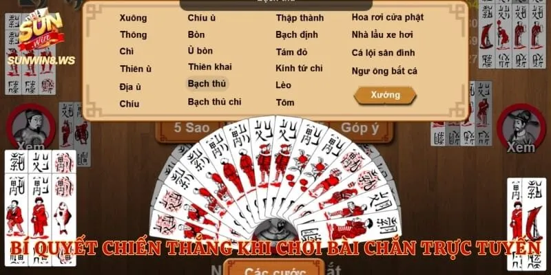 Bí quyết chiến thắng khi chơi bài chắn trực tuyến