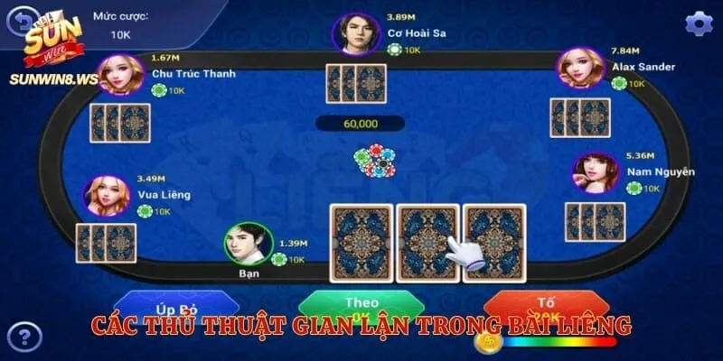 Các thủ thuật gian lận trong bài liêng