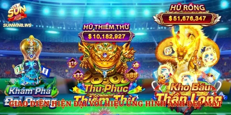 Giao diện hiện đại với hiệu ứng hình ảnh đẹp mắt