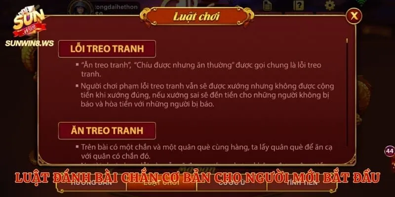 Luật đánh bài chắn cơ bản cho người mới bắt đầu