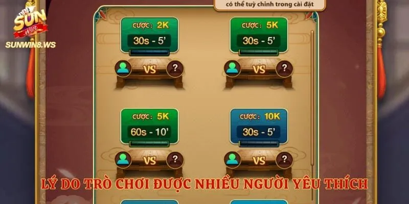 Lý do trò chơi được nhiều người yêu thích 
