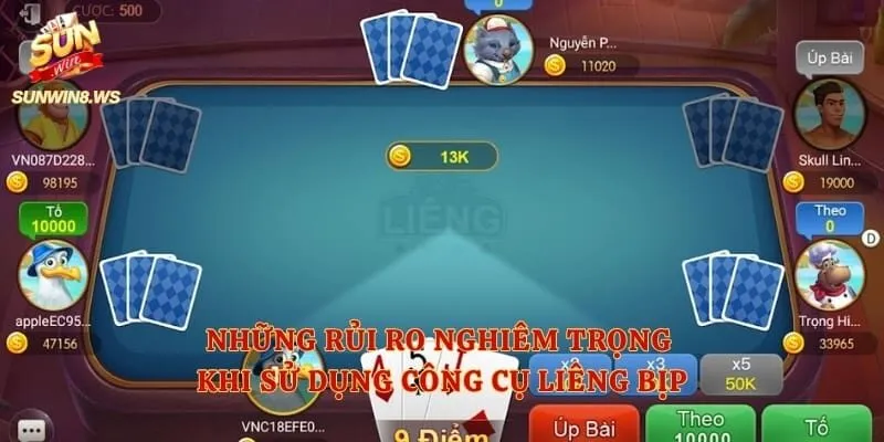 Những rủi ro nghiêm trọng khi sử dụng công cụ liêng bịp