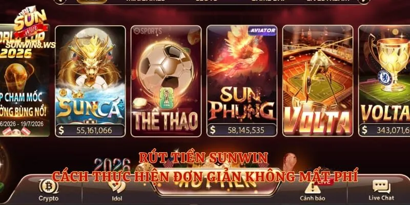 Rút Tiền Sunwin – Cách Thực Hiện Đơn Giản Không Mất Phí