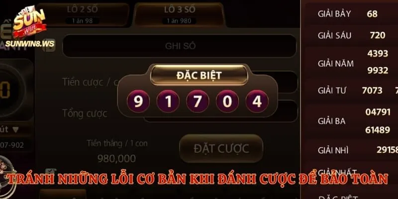 Tránh những lỗi cơ bản khi đánh cược để bảo toàn tài sản